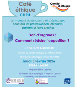 Café éthique « Don d&rsquo;organes : comment réduire l&rsquo;opposition ? »