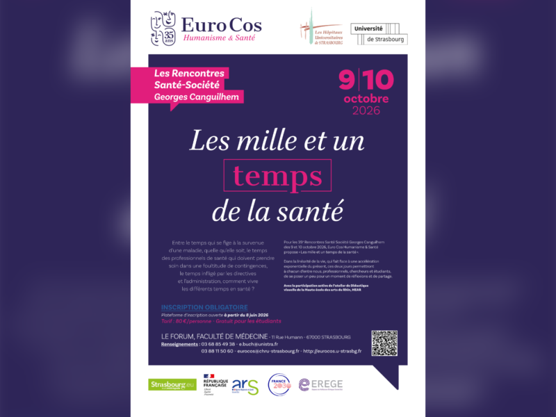 Euro Cos : Rencontres Santé-Société Georges Canguilhem